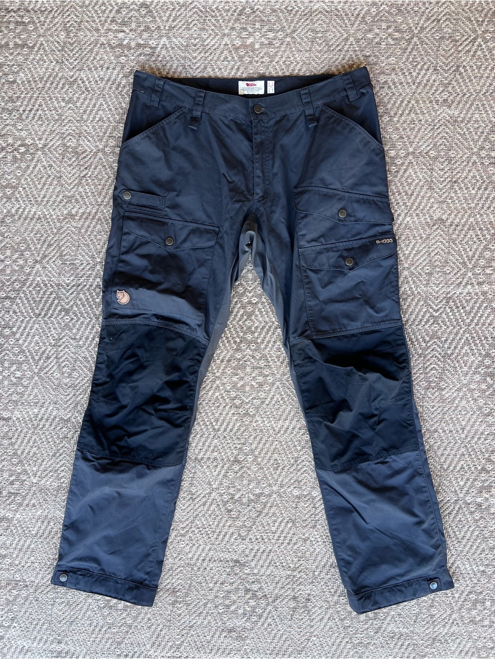 Fjallraven Vidda Pro Ventilated Trousers Men's 38x32 Dark Gray Hiking Pants
